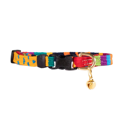Colorful Cat Collar with Breakaway Safety Buckle – Adjustable Stylish Pet Accessory | Made in USA Auburn Leathercrafters  item