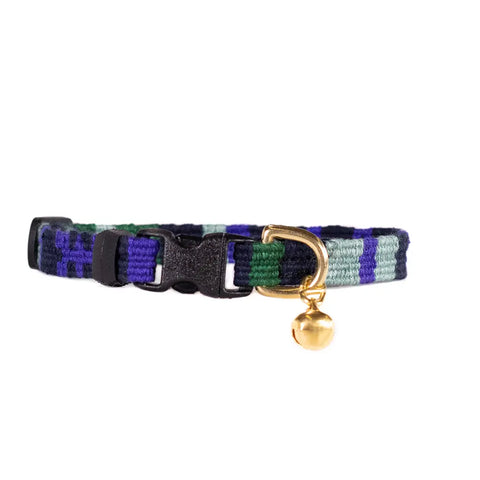 Colorful Cat Collar with Breakaway Safety Buckle – Adjustable Stylish Pet Accessory | Made in USA Auburn Leathercrafters  item