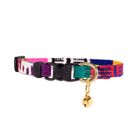 Colorful Cat Collar with Breakaway Safety Buckle – Adjustable Stylish Pet Accessory | Made in USA Auburn Leathercrafters  item