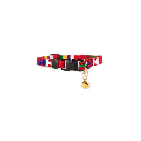 Colorful Cat Collar with Breakaway Safety Buckle – Adjustable Stylish Pet Accessory | Made in USA Auburn Leathercrafters  item