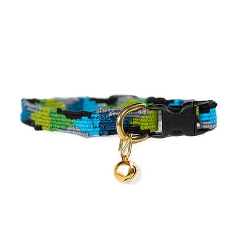 Colorful Cat Collar with Breakaway Safety Buckle – Adjustable Stylish Pet Accessory | Made in USA Auburn Leathercrafters  item