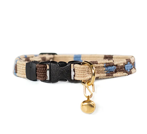 Colorful Cat Collar with Breakaway Safety Buckle – Adjustable Stylish Pet Accessory | Made in USA Auburn Leathercrafters  item