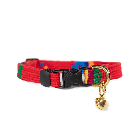 Colorful Cat Collar with Breakaway Safety Buckle – Adjustable Stylish Pet Accessory | Made in USA Auburn Leathercrafters  item