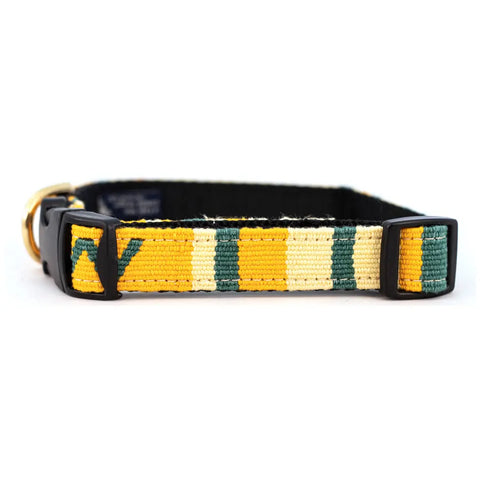 Colorful Hand-Woven Side-Release Dog Collar 1 Inch – Durable Nylon Backing | Made in USA Auburn Leathercrafters  item
