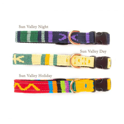 Colorful Hand-Woven Side-Release Dog Collar 1 Inch – Durable Nylon Backing | Made in USA Auburn Leathercrafters  item
