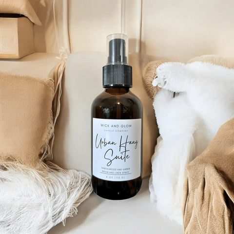 Come Inside Room and Linen Spray 4 oz – All Natural Speakeasy Scent Mist | Handcrafted in USA Wick and Glow Candle Company™  Air Fresheners