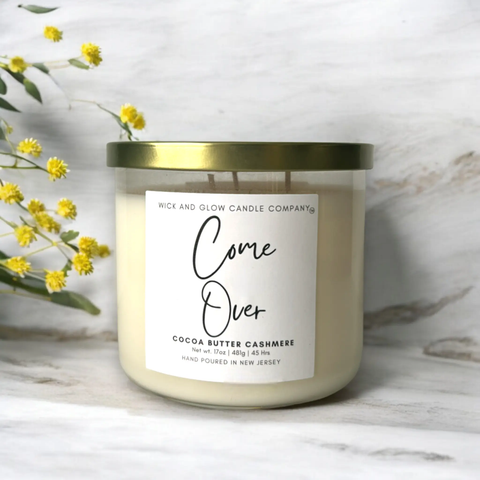 Come Over Luxury Scented Candle Wick and Glow Candle Company™  Candles