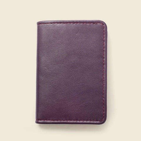 Compact Bifold With RFID Protection - Plum CASUPO  Small Bifold