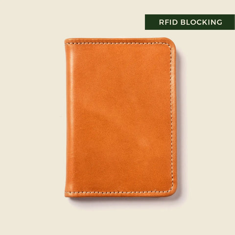 Compact Leather Bifold Wallet 4x3 Inch – RFID Protected | Made in USA CASUPO  Small Bifold