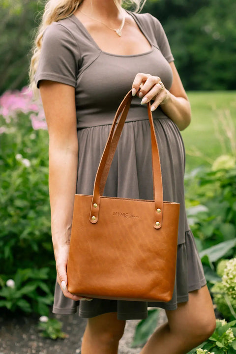 Compact Leather Mini Urban Tote Bag – Handcrafted Lightweight Purse | Made in USA Urban Southern  Totes