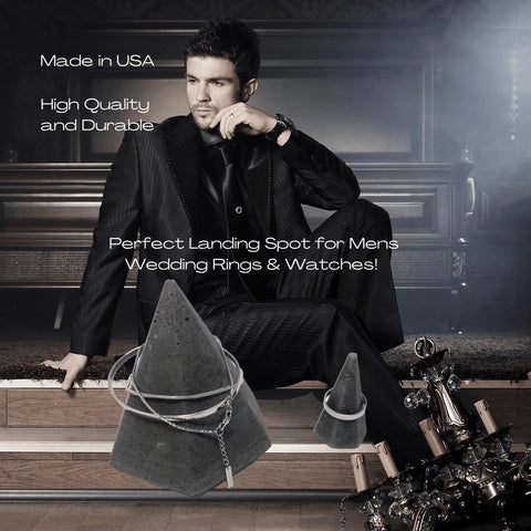 Concrete Ring And Watch Holder – Rugged Jewelry Organizer | Made In USA Chatelet Manufacturing 