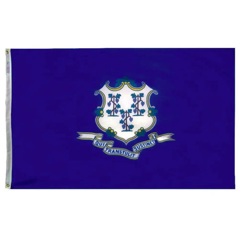 Connecticut State Flag - 100% Made in USA Freedom Flag and Pole 