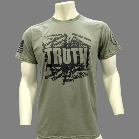 Conspiracy Truth Graphic Tee – American Made Cotton Shirt | Made in USA American Lictor  T-Shirt