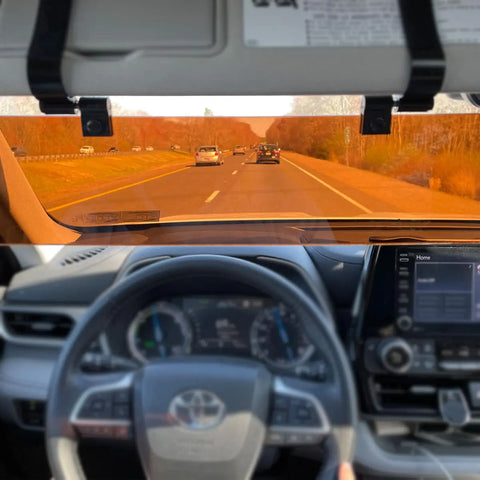 Copper Polarized Car Visor Extender – Glare Reduction Visor Shield | Made in USA Glare Guard