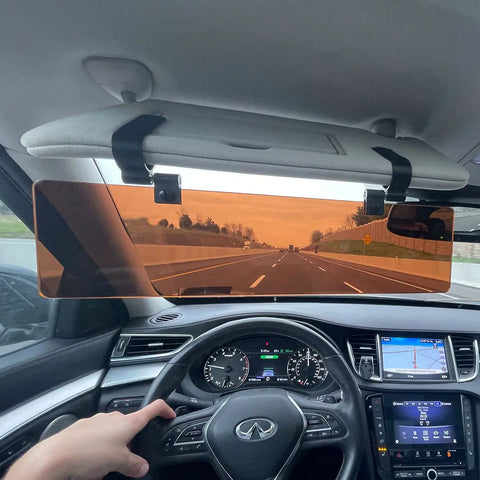 Copper Polarized Car Visor Extender – Glare Reduction Visor Shield | Made in USA Glare Guard