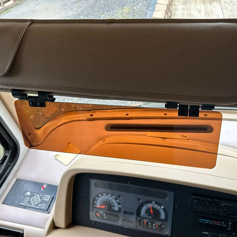 Copper Polarized Truck Sun Visor Extender – 18 Inch Wide 5 Inch Tall | Made in USA Glare Guard