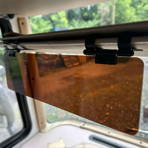 Copper Polarized Truck Sun Visor Extender – 18 Inch Wide 5 Inch Tall | Made in USA Glare Guard