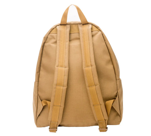 The MIS Daypack Cordura - Coyote Brown is shown from the back, featuring two adjustable padded shoulder straps and a top handle. This 18L laptop backpack has a simple, unadorned design in durable Cordura Nylon.