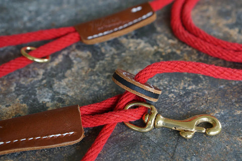 Cotton Rope Convertible Dog Harness and Leash Combo – Durable and Large Size | Made in USA Auburn Leathercrafters  item