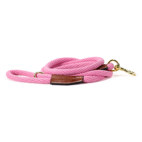 Braided Cotton Rope Dog Leash – Soft Durable Pet Leash with Leather Accents | Made in USA Auburn Leathercrafters  item