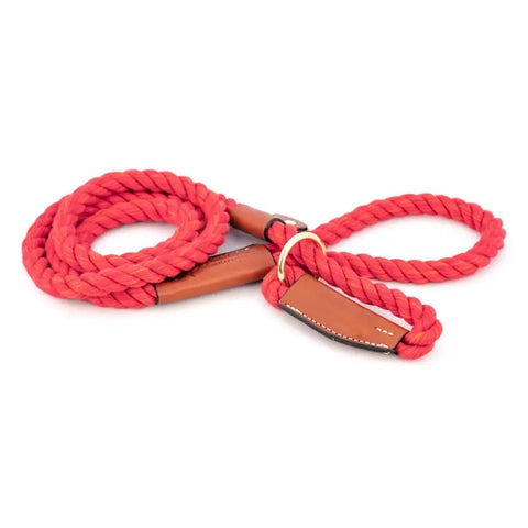 Cotton Rope Slip Leash Auburn Leathercrafters  item