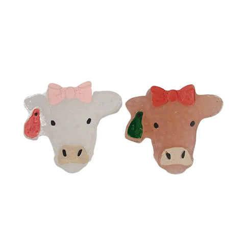 Cow Face Mini Vent Clip Air Fresheners 2 Pack – Cute Car Scented Decor | Made in USA Bath Bums  Vent Clips