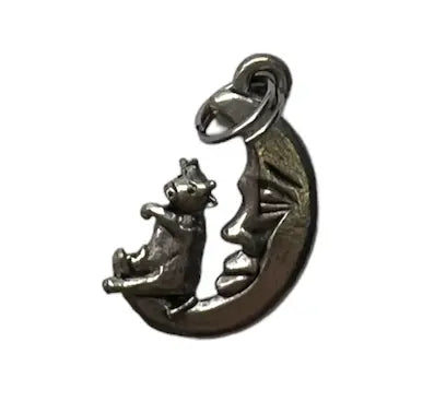Cow Jumping Over the Moon Jewelry Set – Handcrafted Silver Pewter Charm Necklace and Earrings | Made in USA Michelle Marie Boutique  Jewelry Set