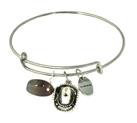 Cowgirl Hat Bangle Bracelet Michelle Marie Boutique  Bracelet