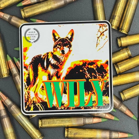 Coyote Decal Sticker – Wild Animal Design – Made in USA | Outdoor Gear Sticker American Lictor  Vinyl Stickers