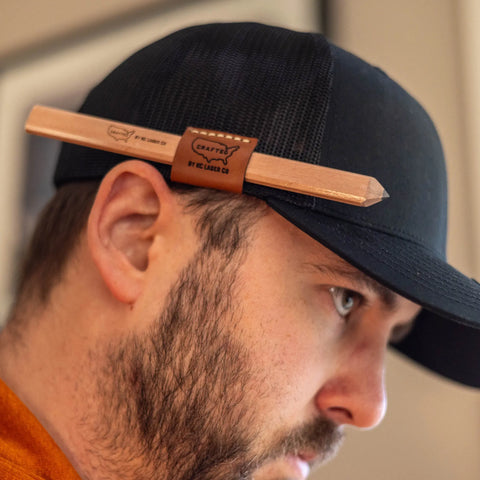 Crafted Leather Pencil Loop 112 Hat KC Laser Co 