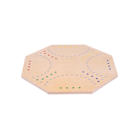 Crafted Wooden Marble Chase Game Set – Double-Sided 23 Inch Board with Cards and Marbles | Made in USA Amish Toy Box 