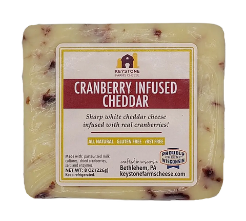 Cranberry Infused Cheddar Vern's Cheese  Cheese