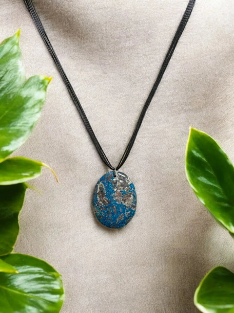 Crazy Lace Agate Cord Pendant Necklace - Balancing & Grounding | Unique Gemstone Jewelry Michelle Marie Boutique  NeckLace