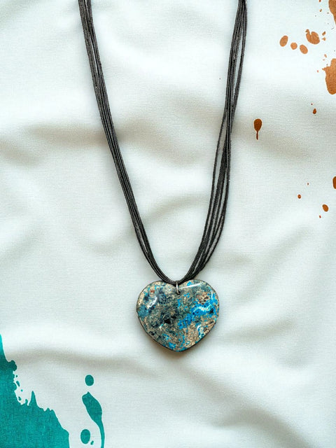 Crazy Lace Agate Cord Pendant Necklace - Balancing & Grounding | Unique Gemstone Jewelry Michelle Marie Boutique  NeckLace