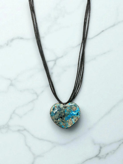 Crazy Lace Agate Cord Pendant Necklace - Balancing & Grounding | Unique Gemstone Jewelry Michelle Marie Boutique  NeckLace