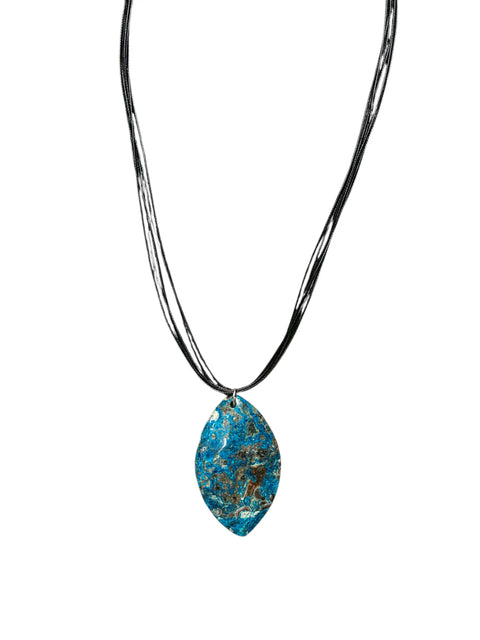 Crazy Lace Agate Cord Pendant Necklace - Balancing & Grounding | Unique Gemstone Jewelry Michelle Marie Boutique  NeckLace