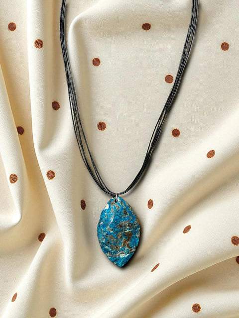 Crazy Lace Agate Cord Pendant Necklace - Balancing & Grounding | Unique Gemstone Jewelry Michelle Marie Boutique  NeckLace