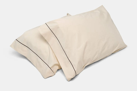 Crisp Cotton Pillowcases – Classic Piping Detail | Made in USA from 100% Cotton American Blossom Linens  Pillows & Pillowcases