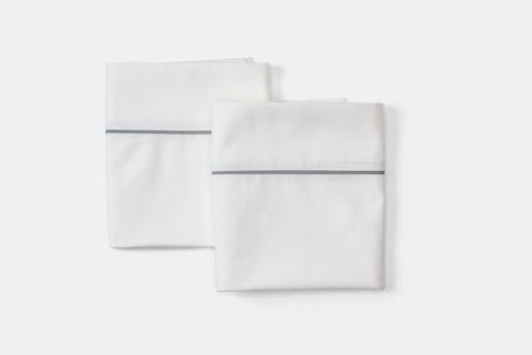 Crisp Cotton Pillowcases – Classic Piping Detail | Made in USA from 100% Cotton American Blossom Linens  Pillows & Pillowcases