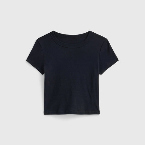 Cropped Baby Rib Tee – Premium Ringspun Cotton Short Sleeve Top | Made in USA Women's Apparel US Standard Apparel  product