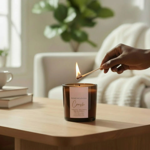 Crush Patchouli Palo Santo Soy Candle 8.5 Oz – Hand-Poured Coconut Wax Blend | Made in USA Wick and Glow Candle Company™  Candles