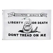 Culpeper Flag 3x5 Ft – UV Resistant Outdoor Nylon – Patriotic Liberty or Death Banner | Made in USA Freedom Flag and Pole 