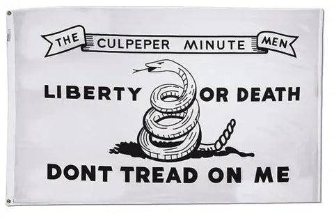 Culpeper Flag 3x5 Ft – UV Resistant Outdoor Nylon – Patriotic Liberty or Death Banner | Made in USA Freedom Flag and Pole 