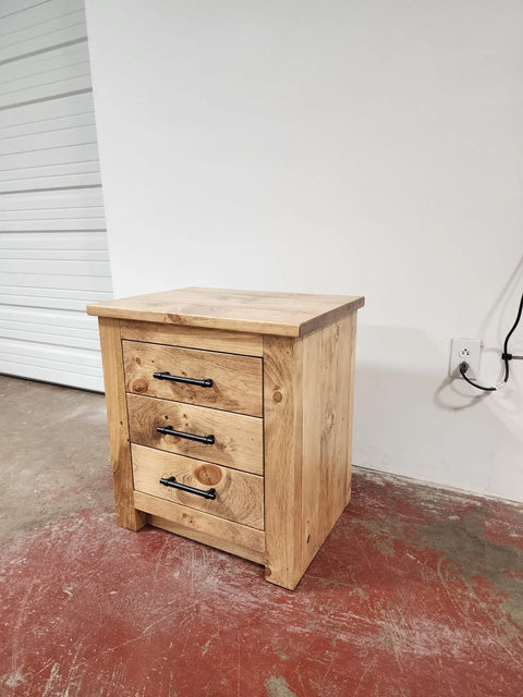 Custom Bedroom Dresser With Two Matching Nightstands | Handcrafted White Pine Furniture Made in USA Limitless Woodworking  item
