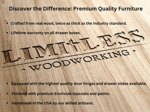Custom Bedroom Dresser – Handcrafted White Pine Storage Cabinet | Made in USA | Model #1017 Limitless Woodworking  item