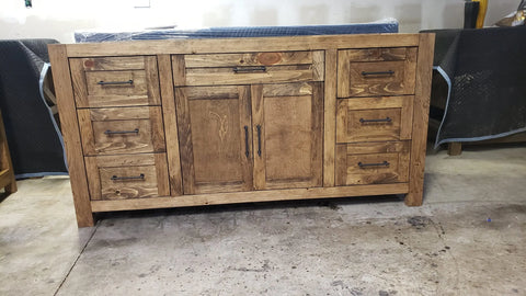 Custom Crafted Single Sink Bathroom Vanity – Shaker Style Storage Cabinet | Made in USA | Model #1133 Limitless Woodworking  item