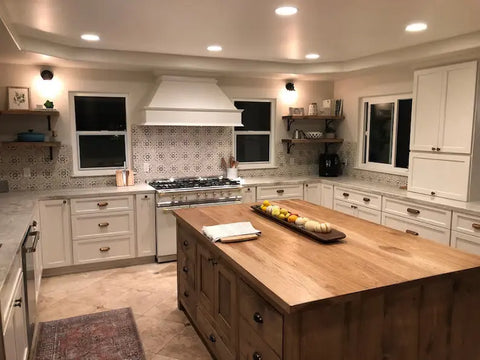 Custom Double Sided Kitchen Island – Handmade Furniture Grade Wood | Made in USA | Model #1030 Limitless Woodworking  item