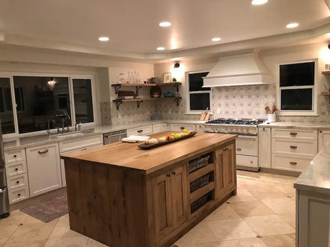 Custom Double Sided Kitchen Island – Handmade Furniture Grade Wood | Made in USA | Model #1030 Limitless Woodworking  item