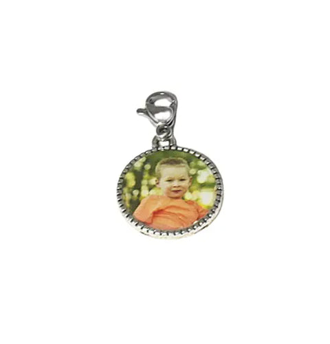 Custom Double-Sided Photo Jewelry Charm 18mm – Personalized Keepsake Pendant | Handmade in USA by Women-Owned Boutique Michelle Marie Boutique  Charms & Pendants