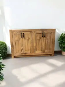 Custom Double Sink Bathroom Vanity – Handcrafted Northeastern White Pine – Made in USA | Model #1068 Limitless Woodworking  item